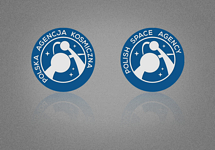 Projekt logo Polskiej Agencji Kosmicznej
